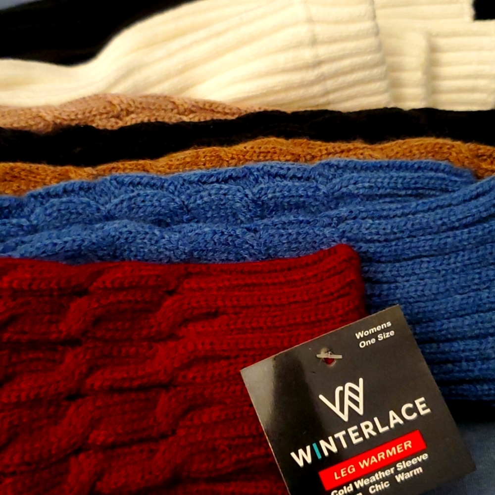 10 Leg Warmers, all new, some with tags